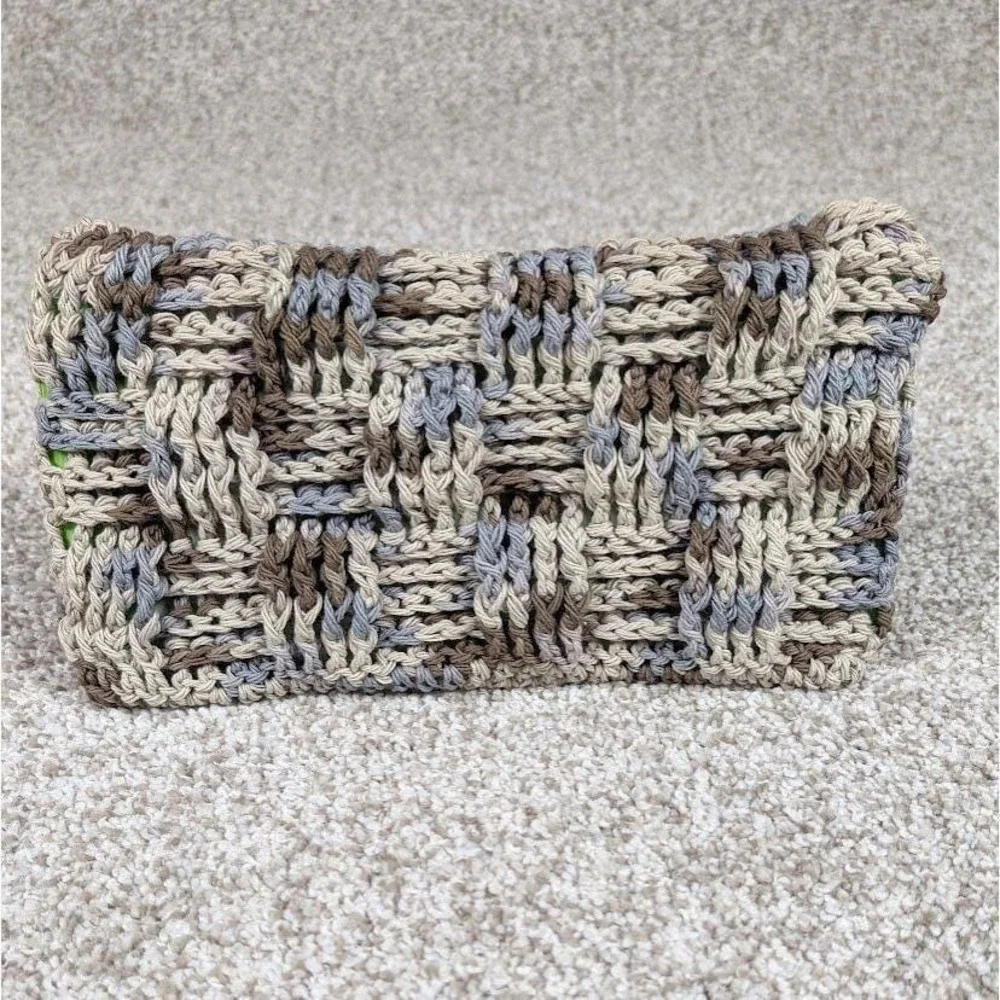 Handmade Crochet Swiffer Cover Earth Ombre Reusable Mop Pad Washable Duster‎